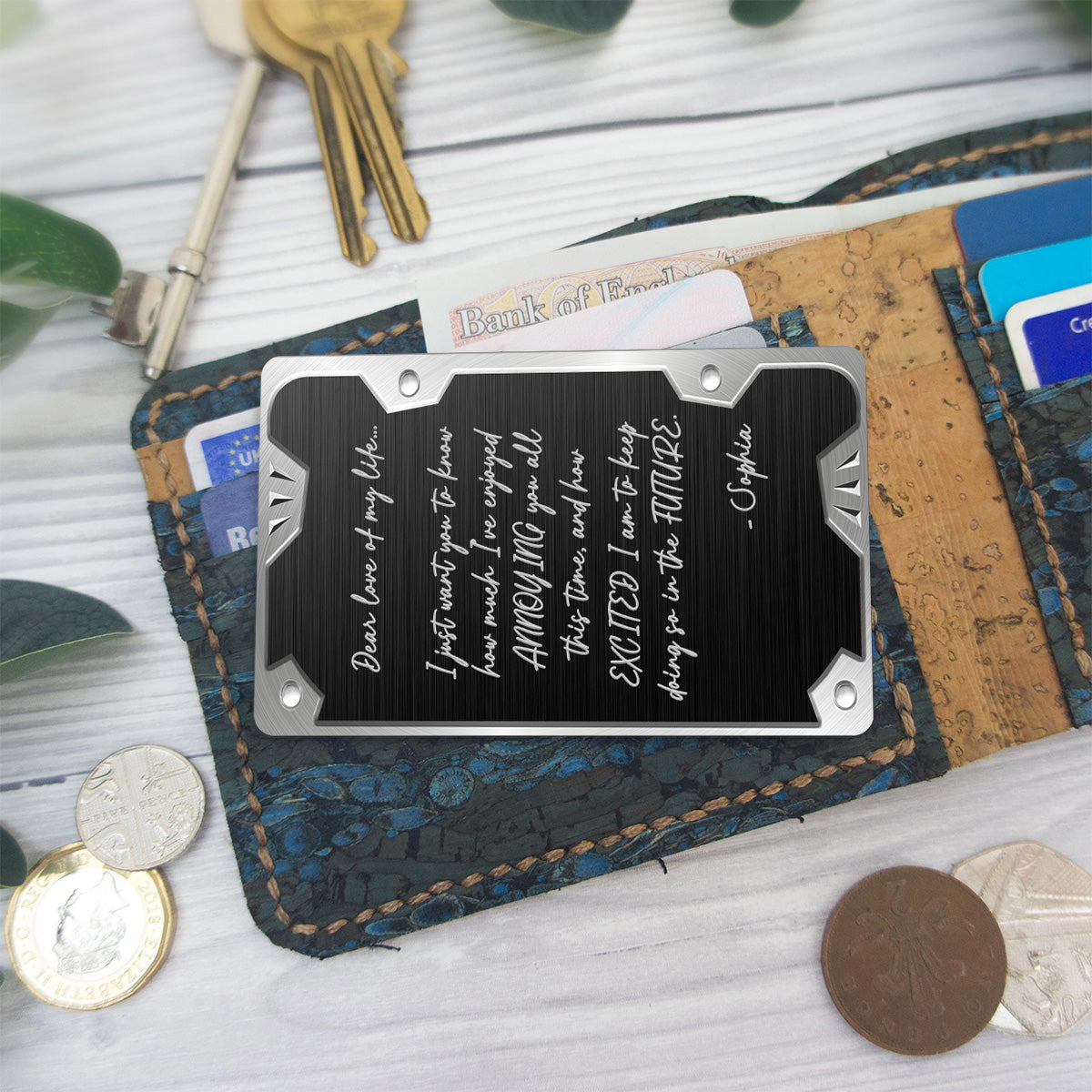 Lieber Schatz – Personalisierte Vatertags-Geschenkkarte für Paare