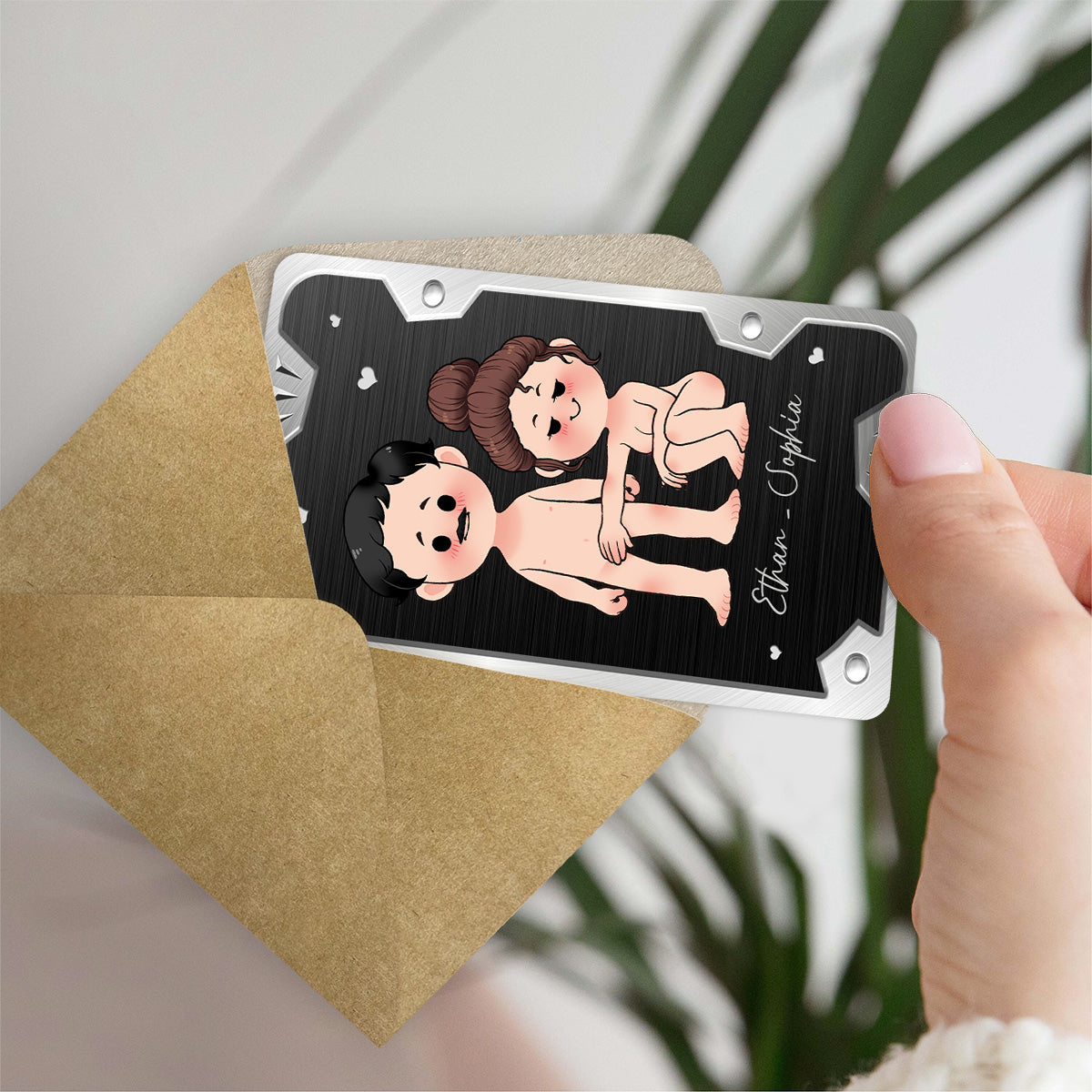 Lieber Schatz – Personalisierte Vatertags-Geschenkkarte für Paare