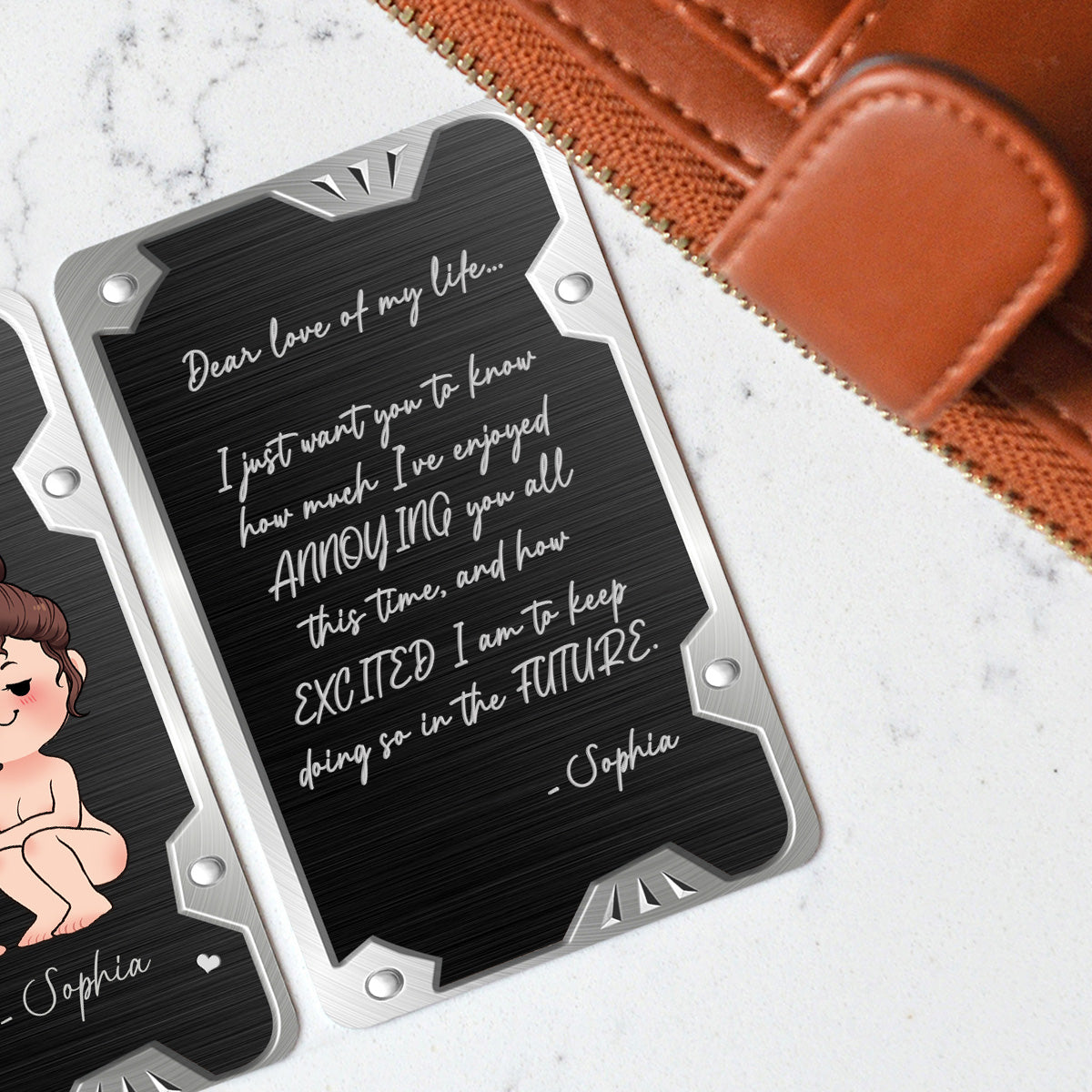 Lieber Schatz – Personalisierte Vatertags-Geschenkkarte für Paare