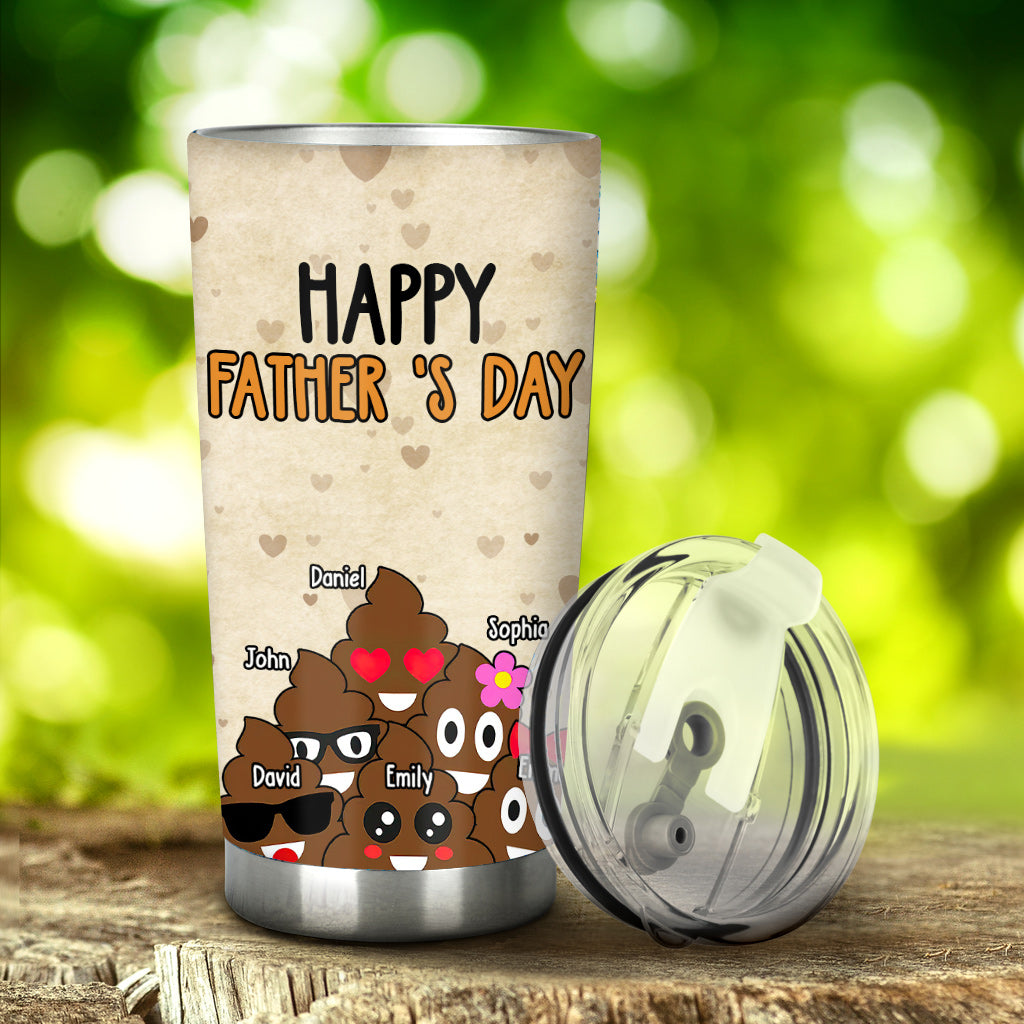 I Realized That We're Not Biological Related - Personalized Father Tumbler