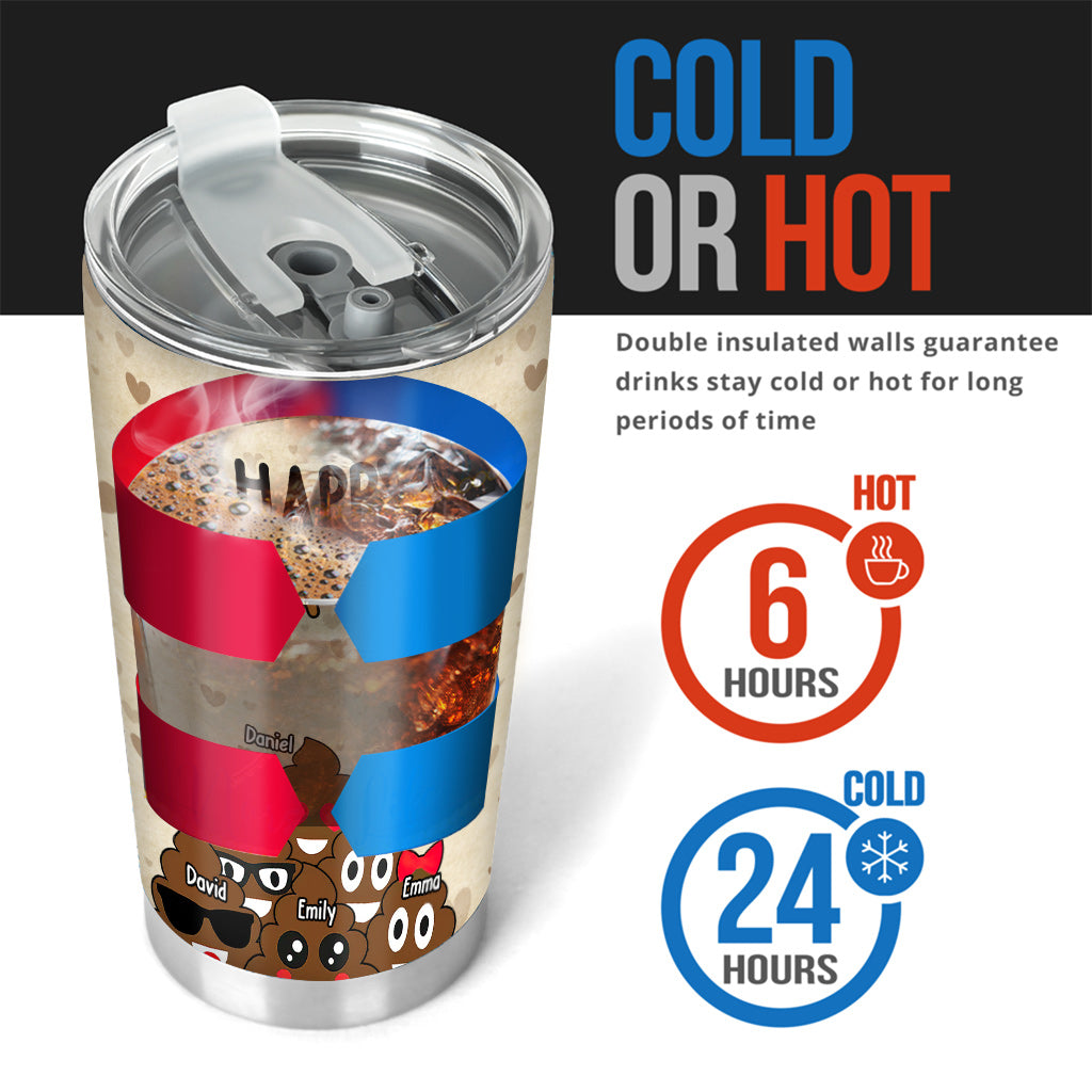 I Realized That We're Not Biological Related - Personalized Father Tumbler