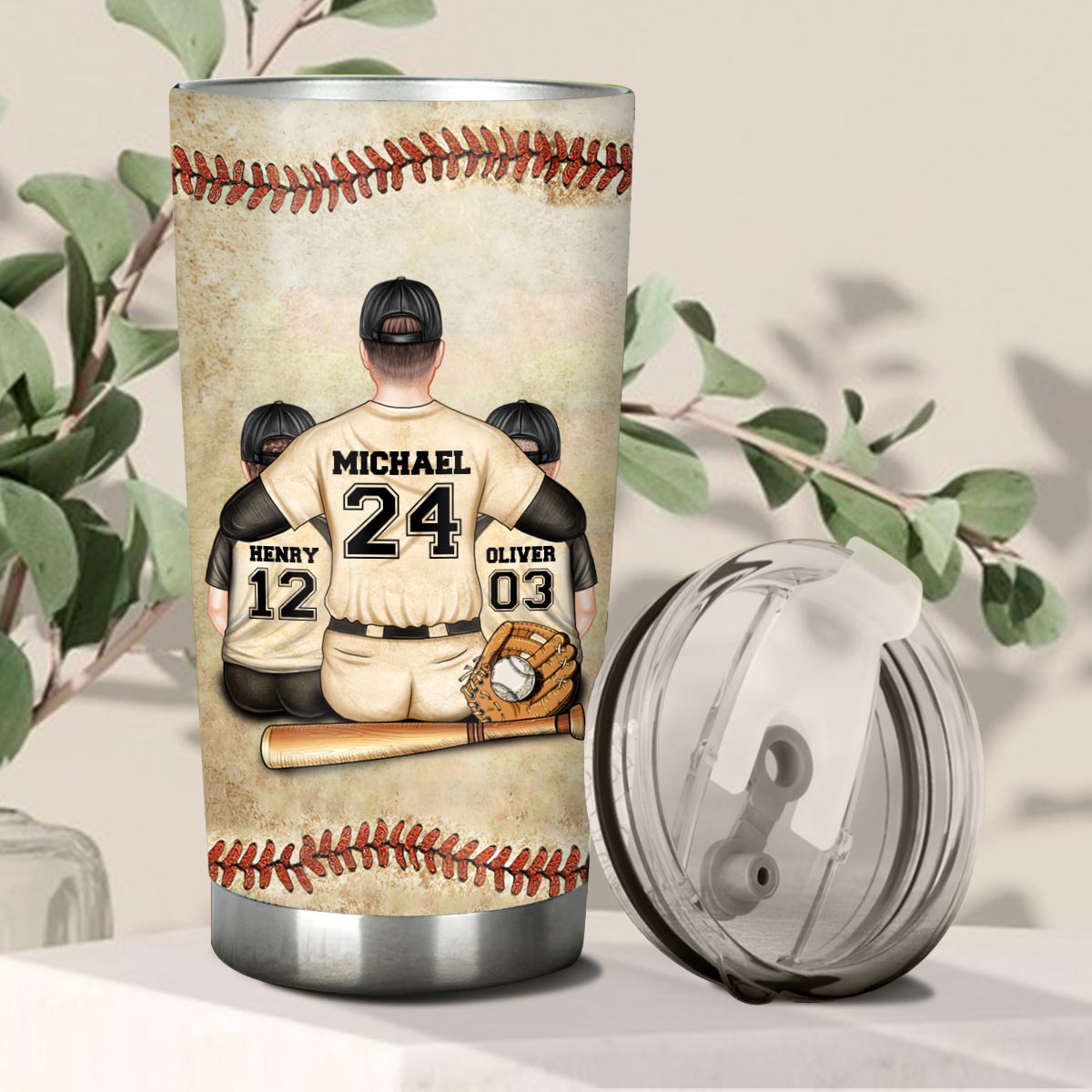 Ich möchte, dass du tief in deinem Herzen daran glaubst – Baseballgeschenk für Sohn, Tochter, Enkelin, Enkel – personalisierter Becher