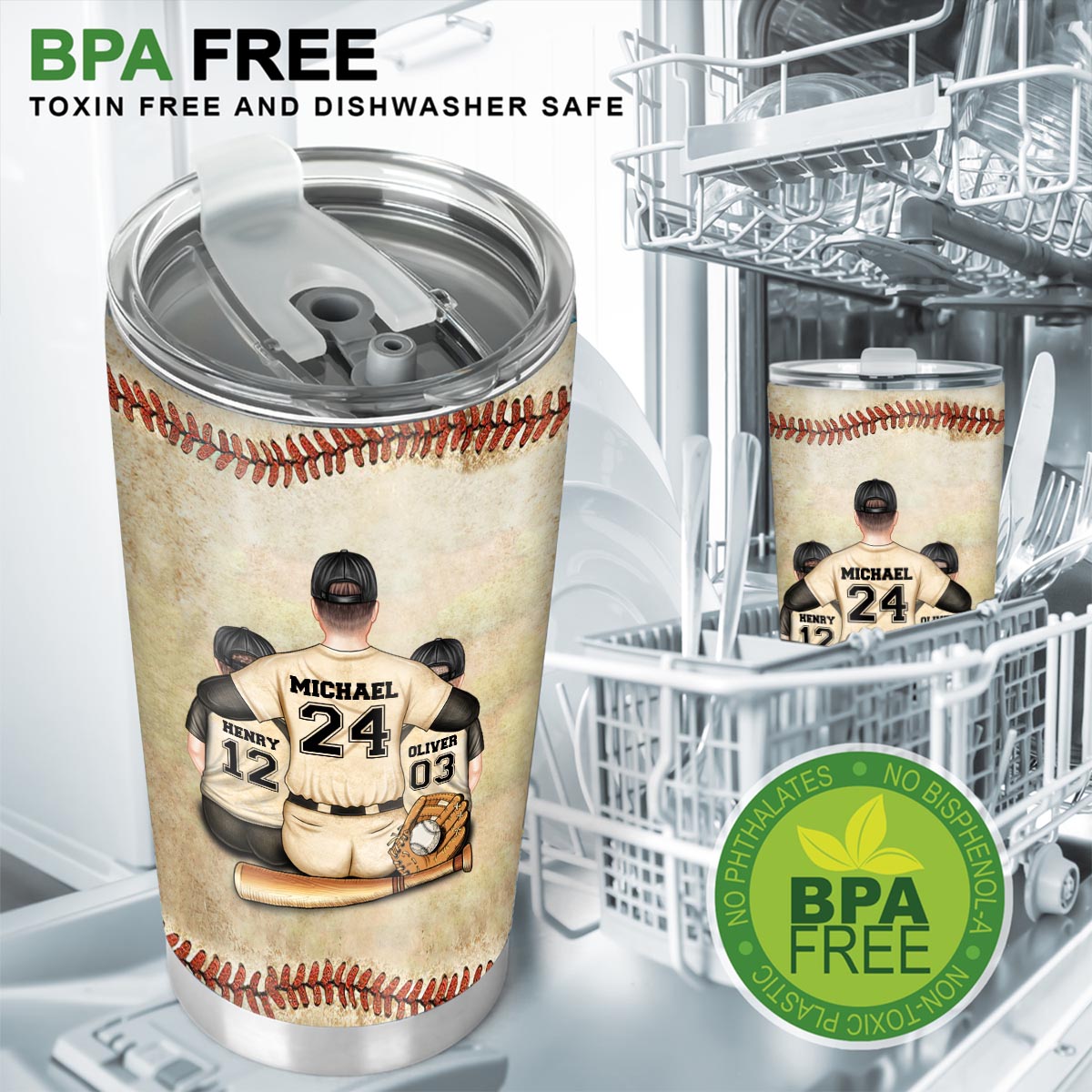 Ich möchte, dass du tief in deinem Herzen daran glaubst – Baseballgeschenk für Sohn, Tochter, Enkelin, Enkel – personalisierter Becher