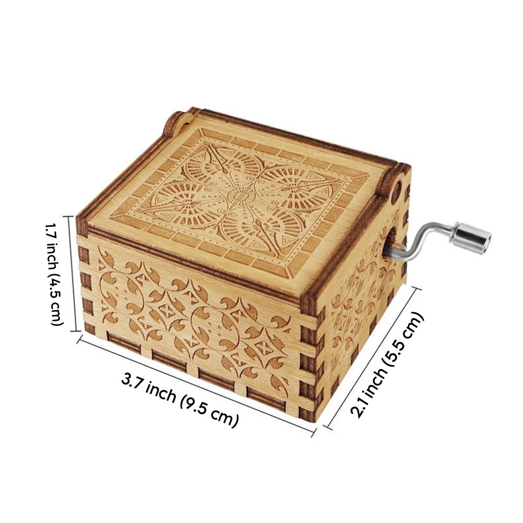 You Are My Queen - Personalized Couple Hand Crank Music Box