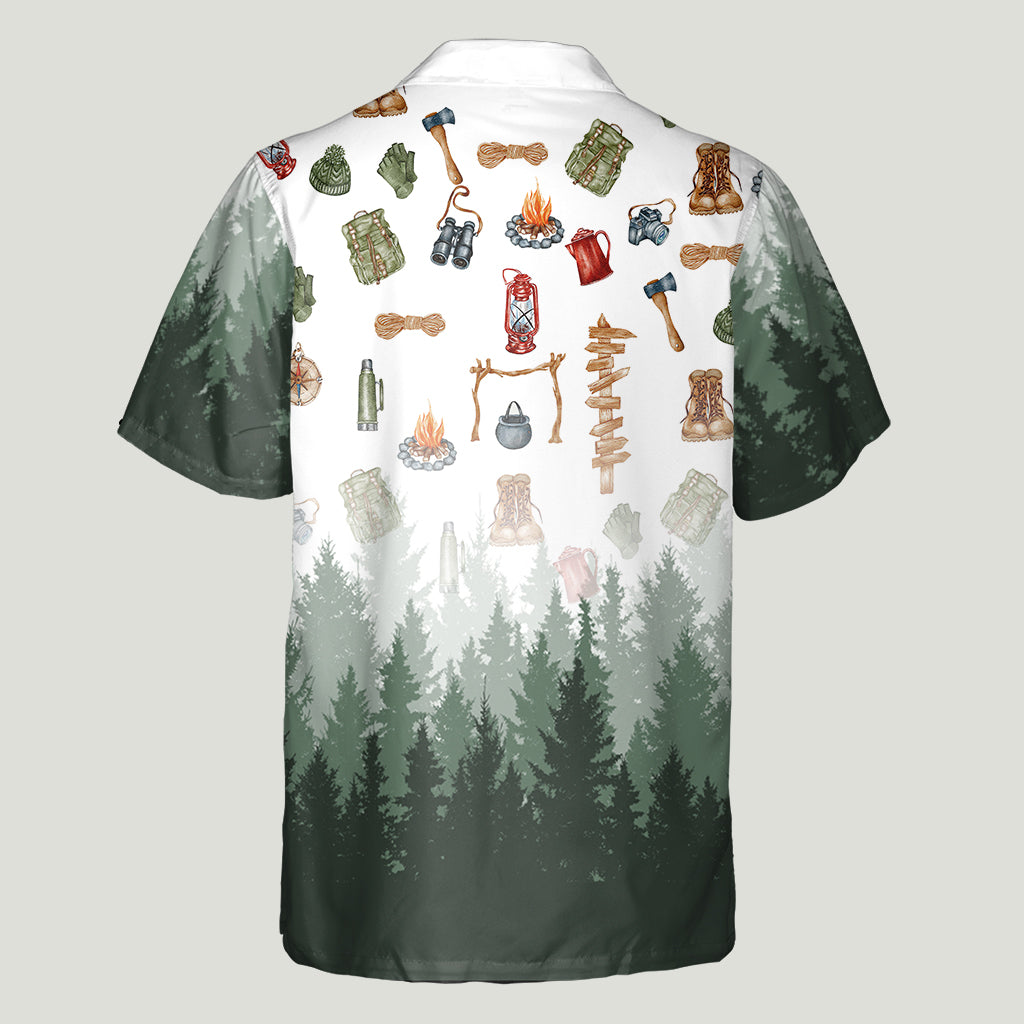 Ich liebe Camping – personalisiertes Camping-Hawaiihemd