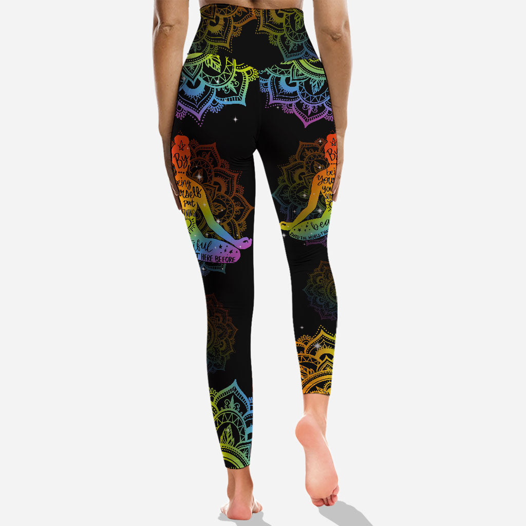 Sei du selbst – Personalisiertes Yoga Hollow Tanktop und Leggings