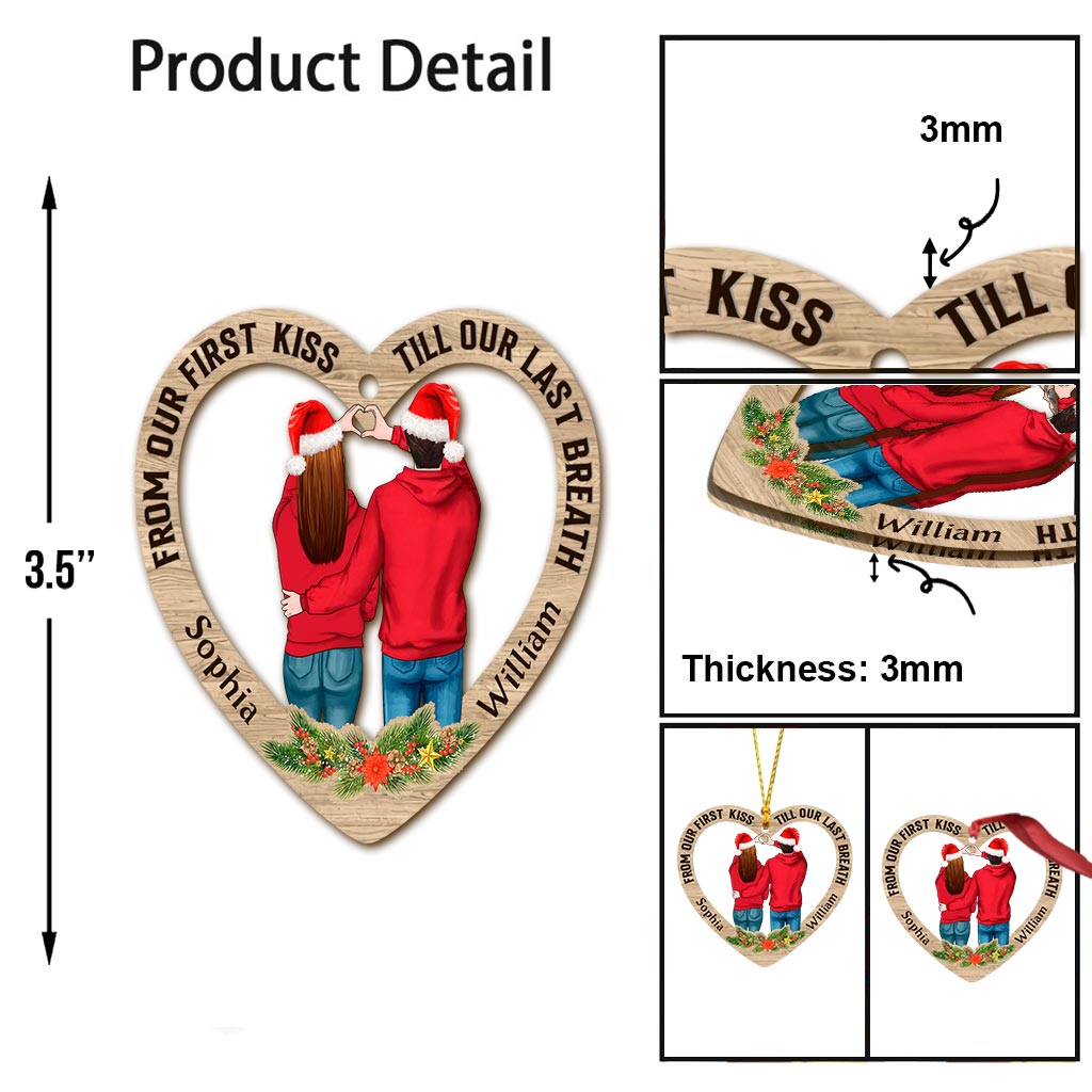 Vom ersten Kuss bis zum letzten Atemzug – Personalisierter Weihnachtsschmuck für Paare