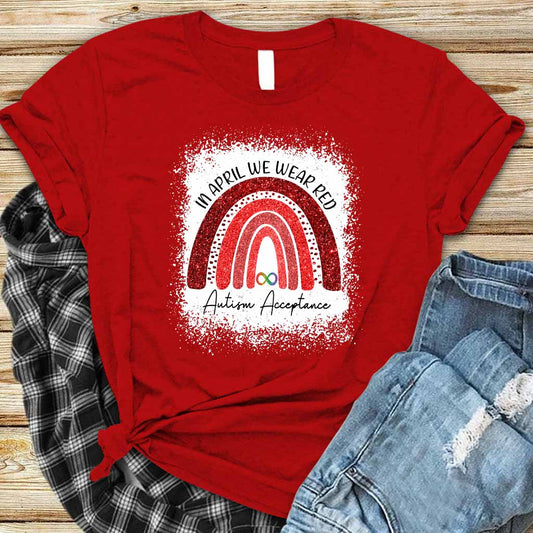 Im April tragen wir Rot – T-Shirt und Hoodie zur Sensibilisierung für Autismus 1121