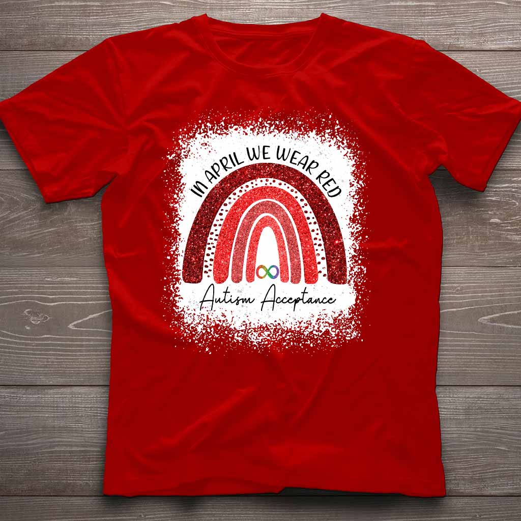 Im April tragen wir Rot – T-Shirt und Hoodie zur Sensibilisierung für Autismus 1121