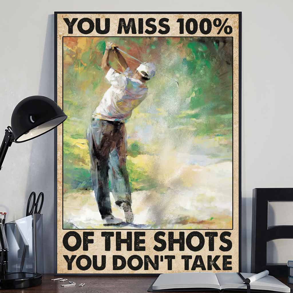 Du verpasst 100% Golf - Poster