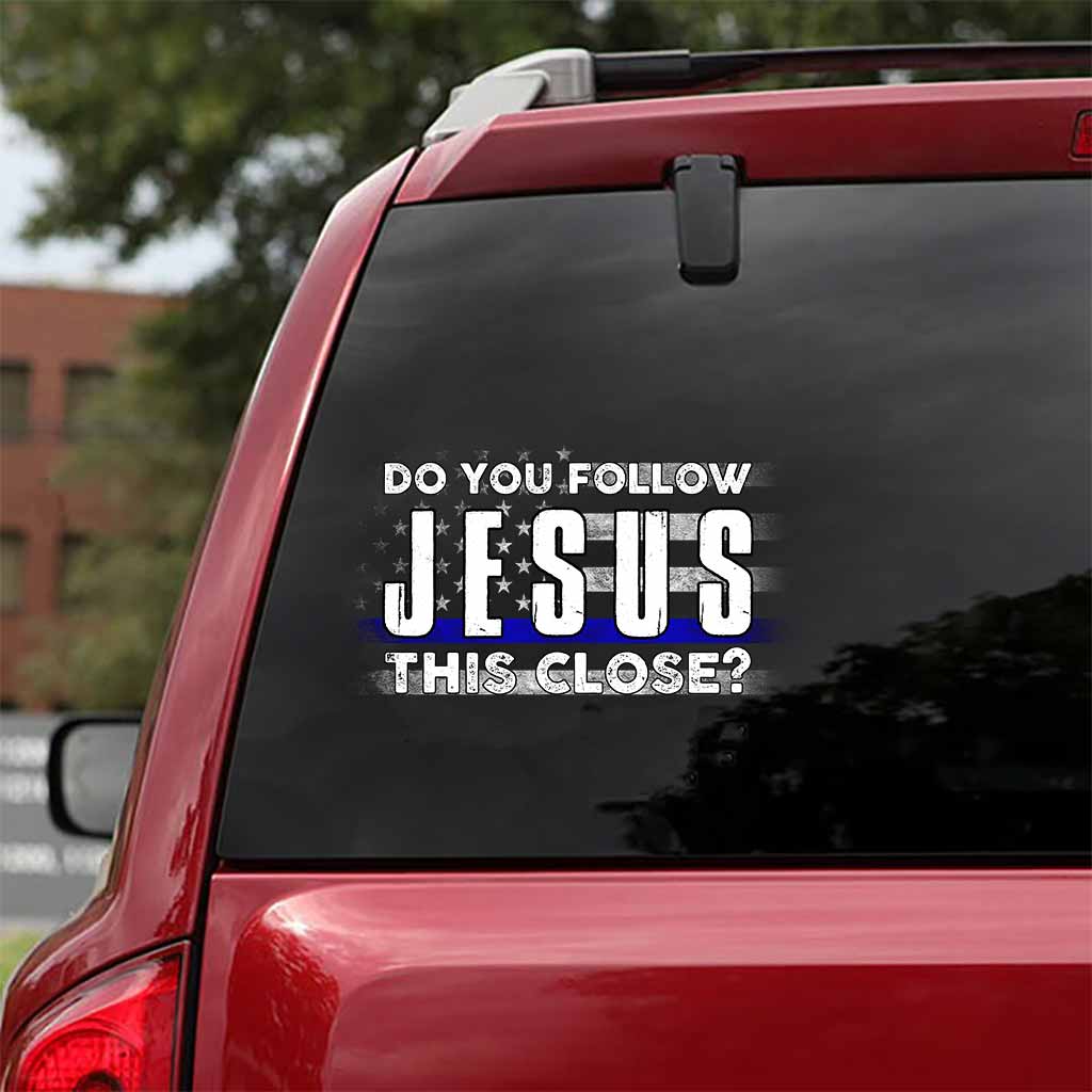 Folgst du Jesus? - Aufkleber für Polizisten (Vollversion)