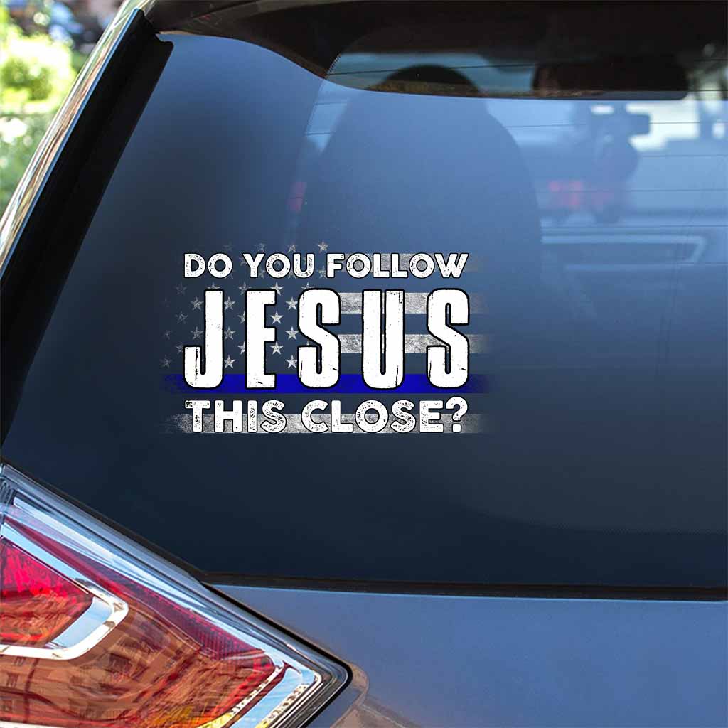 Folgst du Jesus? - Aufkleber für Polizisten (Vollversion)