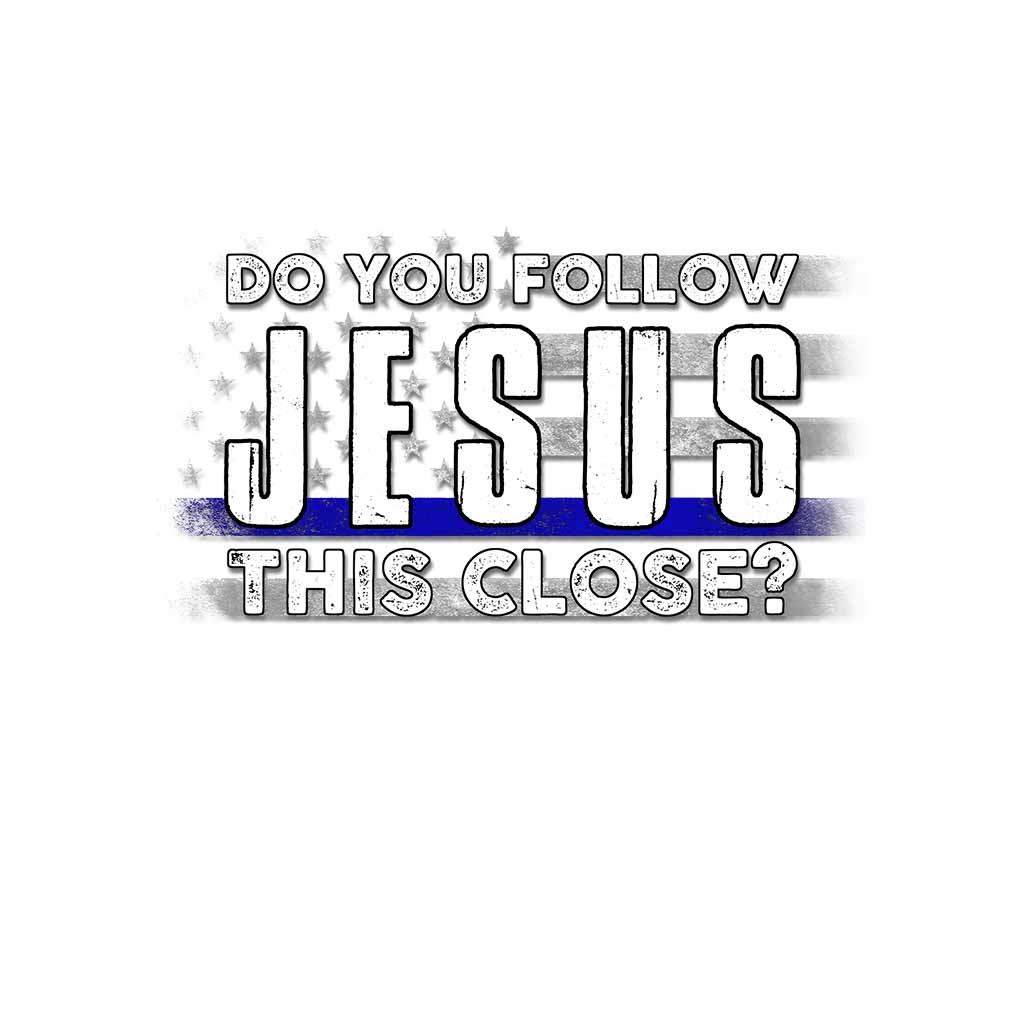 Folgst du Jesus? - Aufkleber für Polizisten (Vollversion)