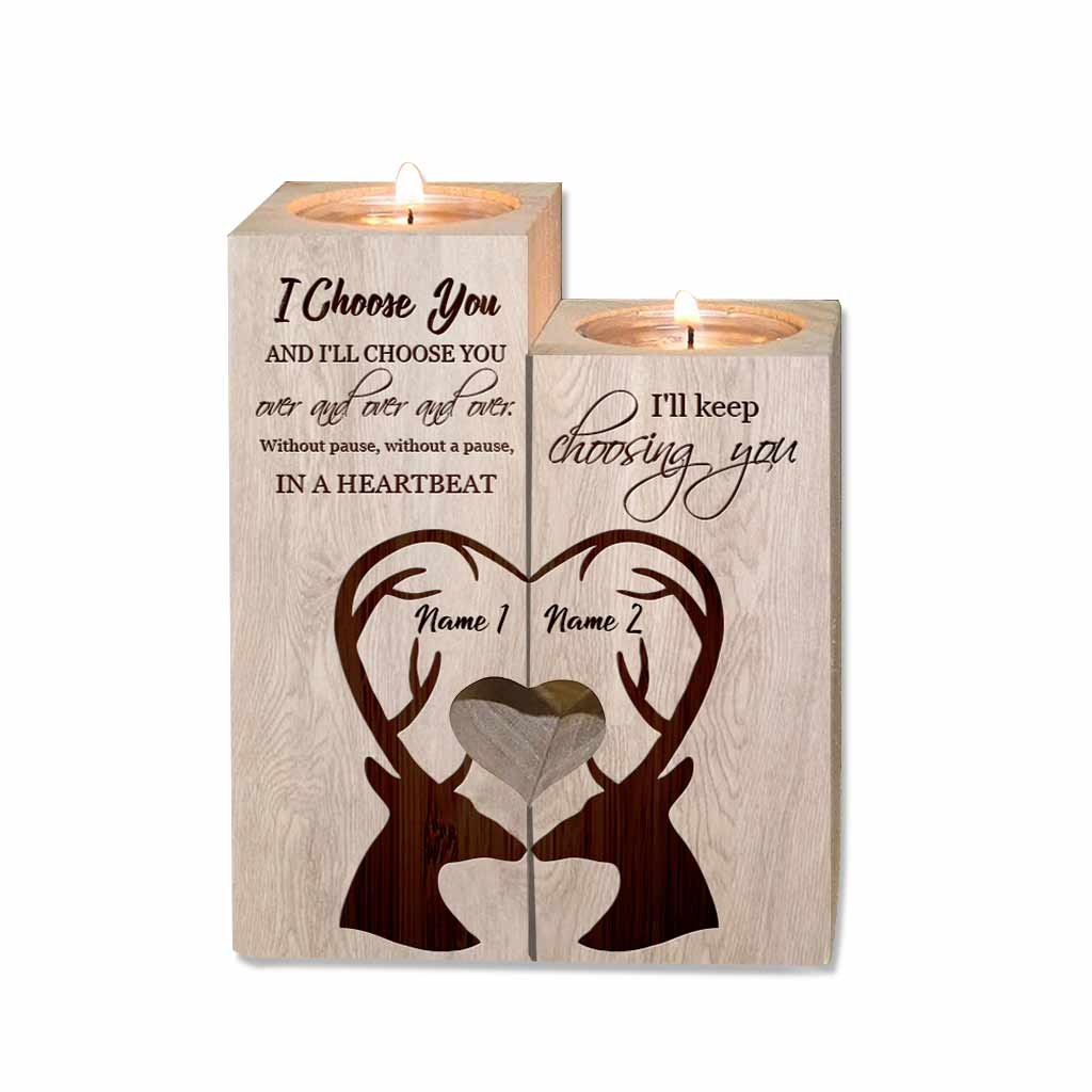 Für meine Frau – Personalisierter Jagdkerzenhalter