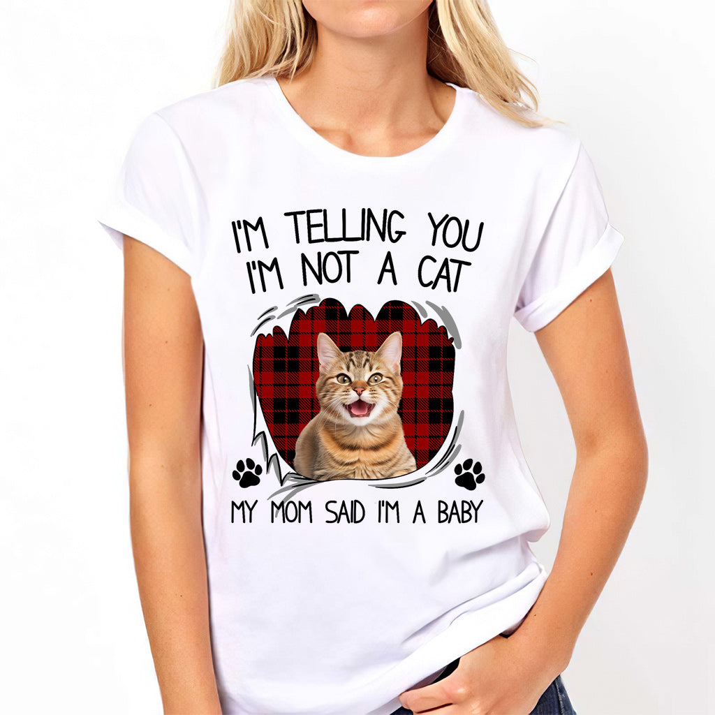 My Mom Said I'm A Baby - Personalized Cat T-shirt And Hoodie