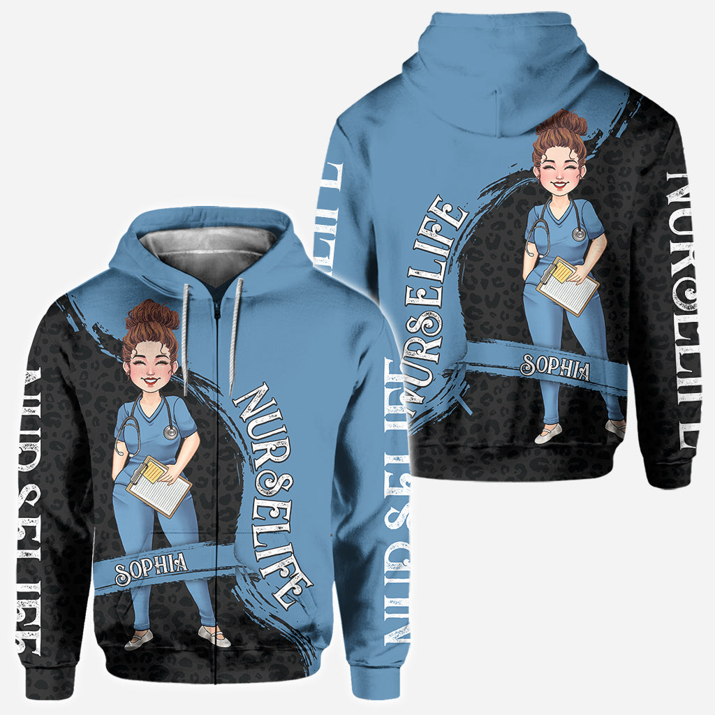 Das Leben als Krankenschwester – Geschenk für Mama, Ehefrau, Freundin oder Krankenschwester – Personalisiertes T-Shirt