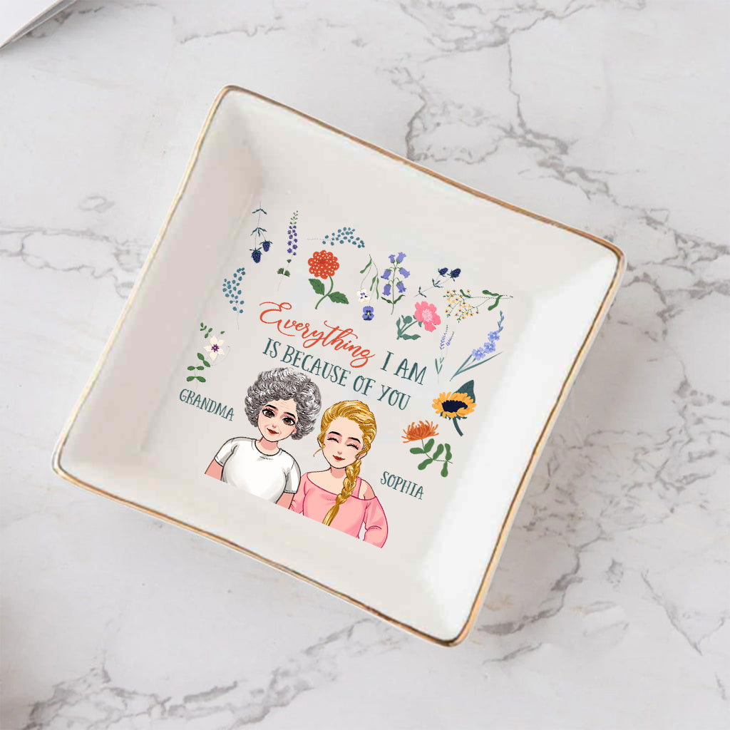 Alles, was ich bin – Geschenk für Mama, Oma, Tochter, Sohn, Enkelin, Enkel – Personalisierte Schmuckschale