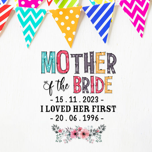 Mother Of The Bride - Personalized Mother Decal Full