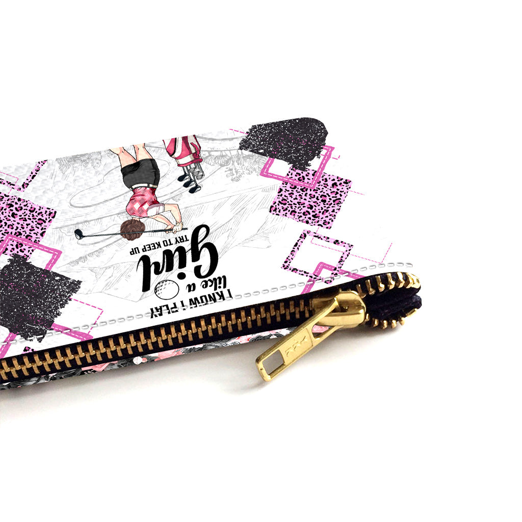 Golf Instruction - Golf gift for her, girlfriend, wife, daughter - Personalized Pouch