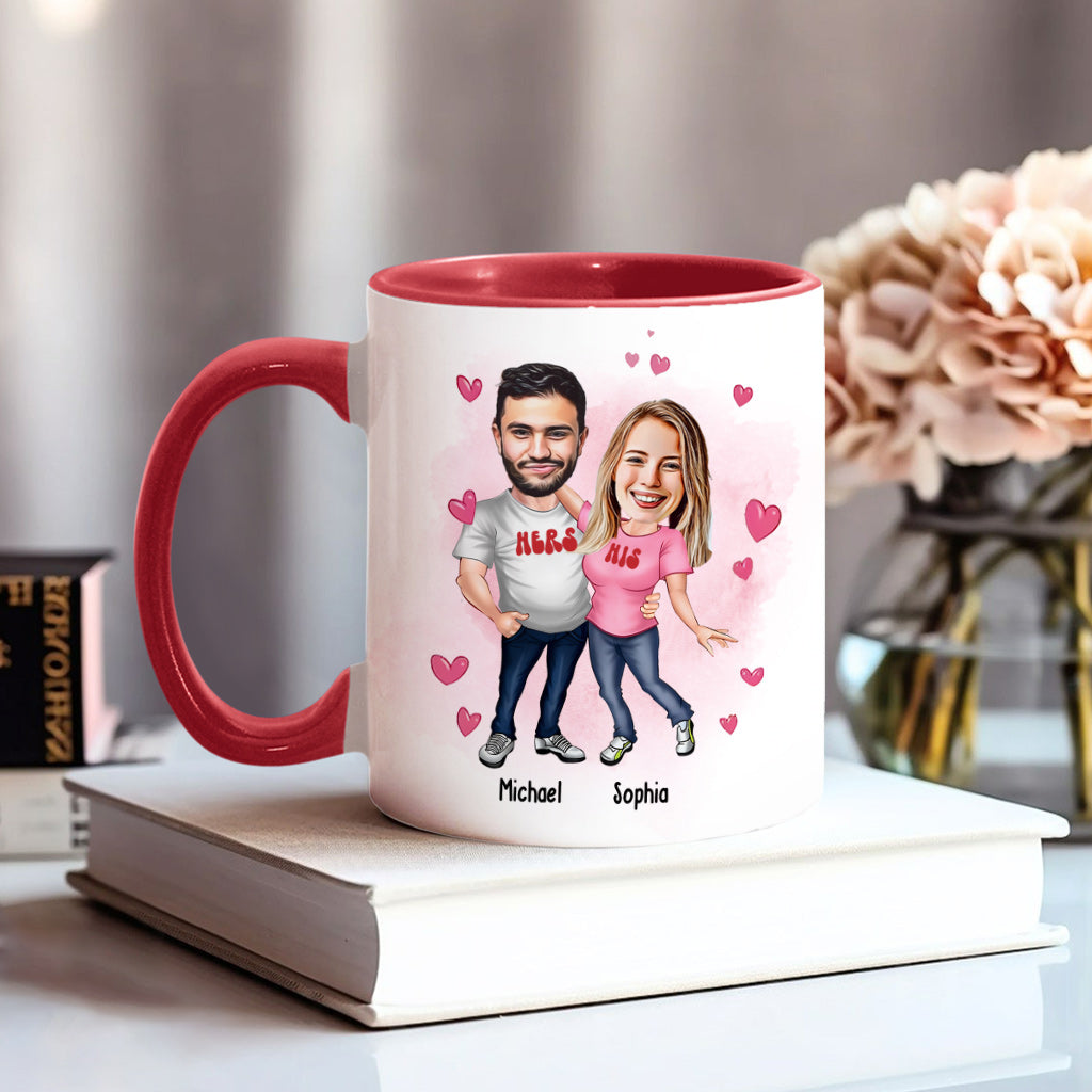 Du bist mit Abstand mein Favorit – personalisierte Tasse für Paare
