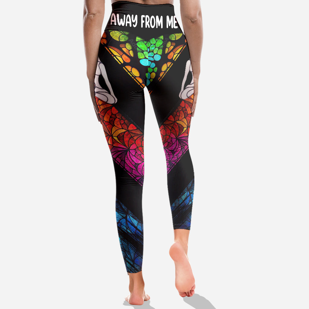 Namastay Away From Me - Personalisierte Yoga-Leggings