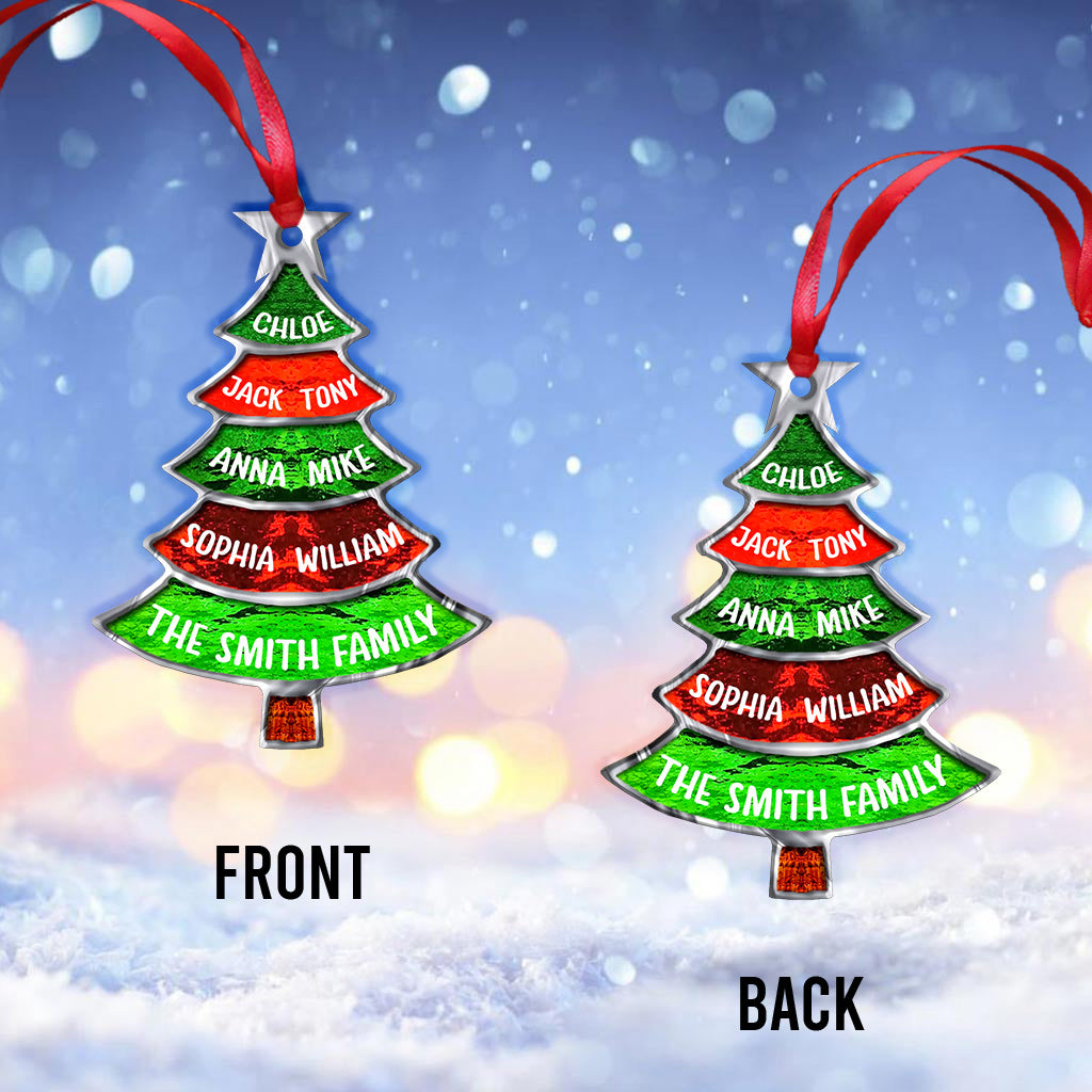 Familienweihnachtsbaum – personalisierter Familienschmuck