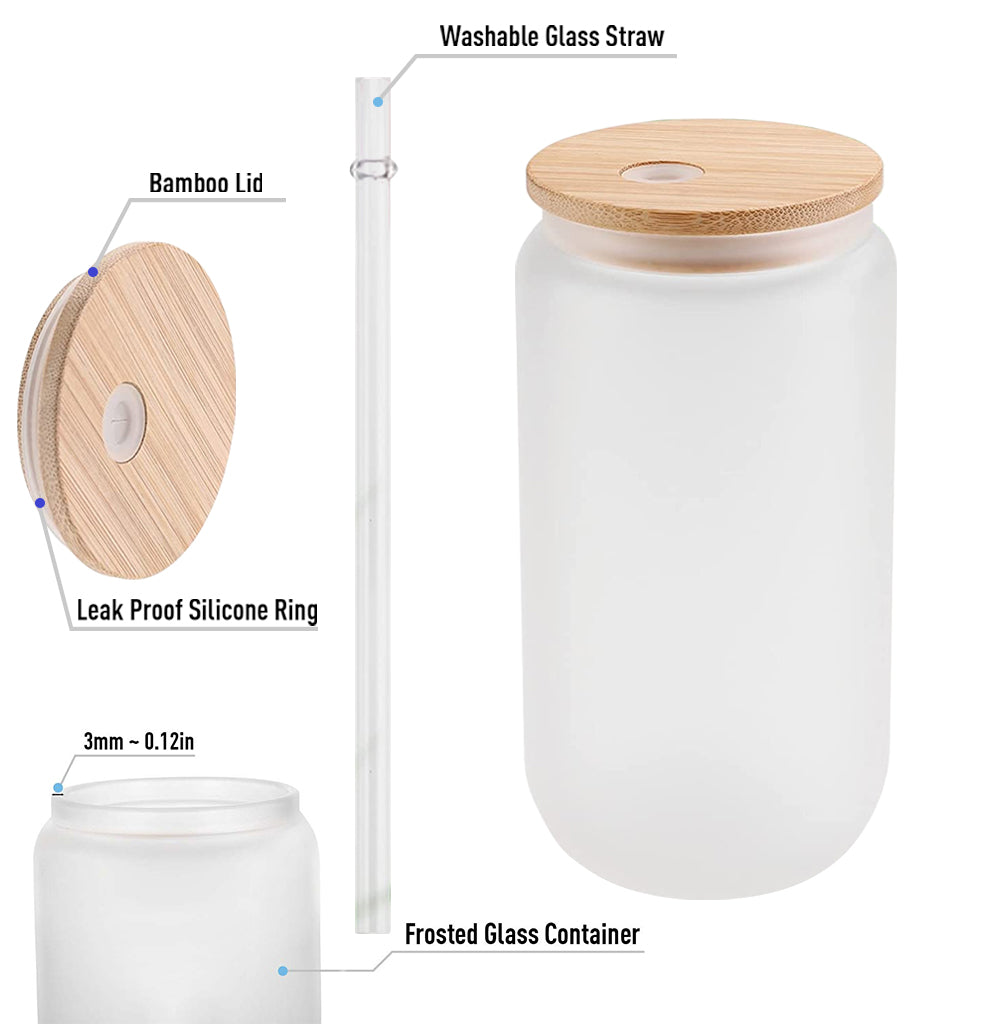 Love Sewing - Personalized Sewing Can Glass