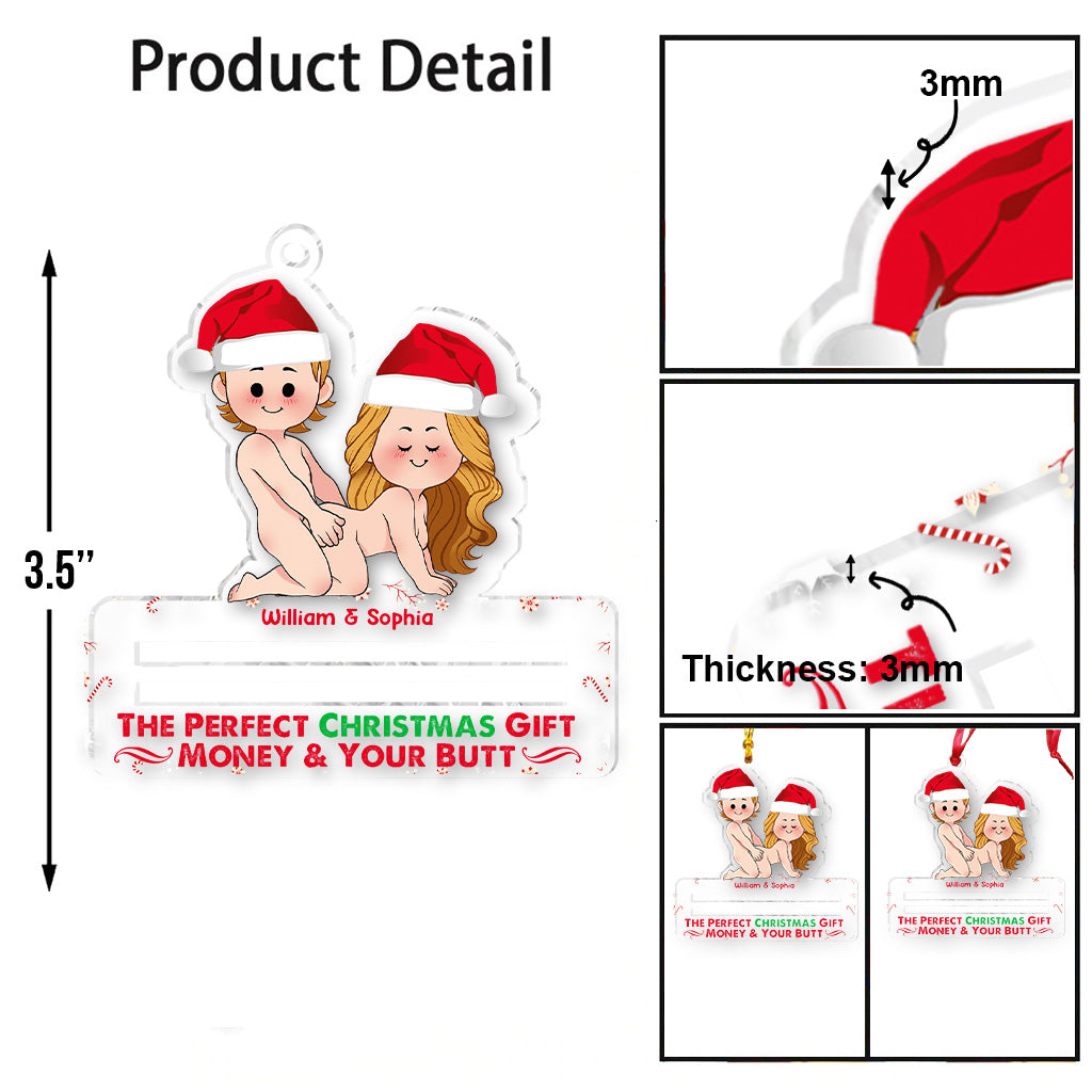 Das perfekte Weihnachtsgeschenk – Personalisierter transparenter Weihnachtsschmuck für Paare