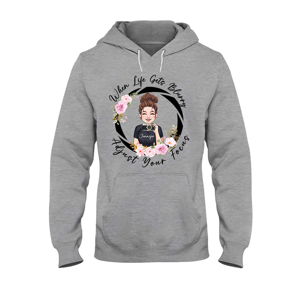 Fokus anpassen – Personalisiertes Fotografie-T-Shirt und Hoodie