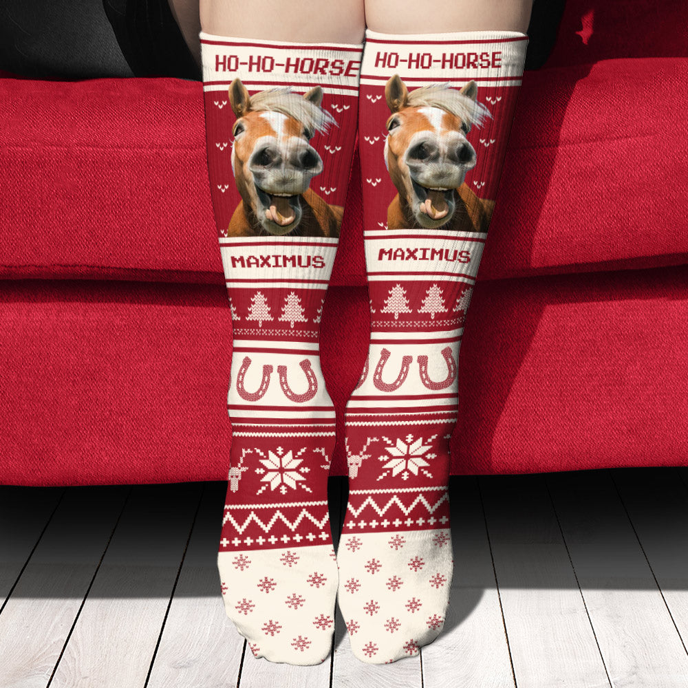 Ho Ho Horse - Personalisierte Pferdesocken