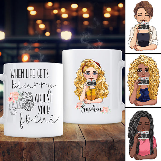 Fokus anpassen – Personalisierter Fotobecher