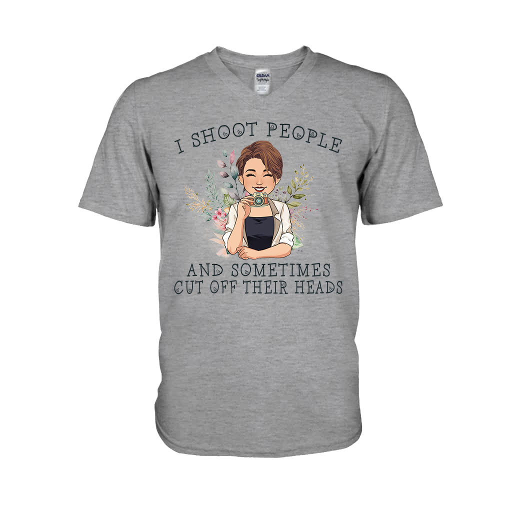 Ich fotografiere Menschen – Personalisiertes Fotografie-T-Shirt und Hoodie