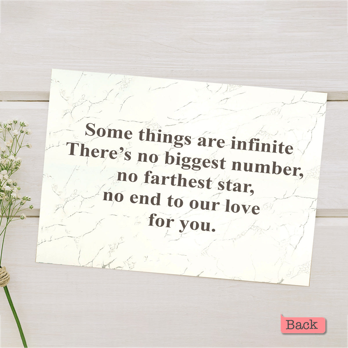 Für immer Liebe – Personalisierte Grußkarte