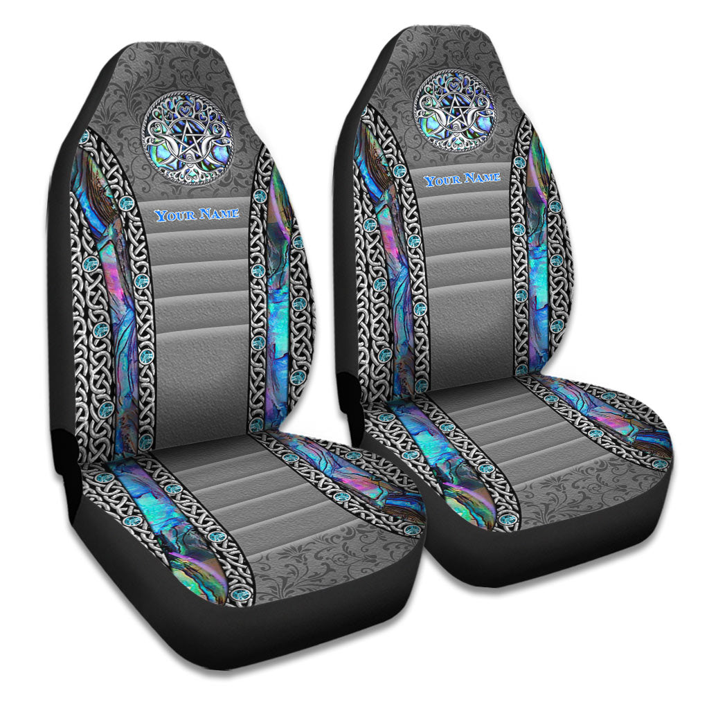 Dreifacher Mond-Pentakel - Personalisierte Hexen-Sitzbezüge