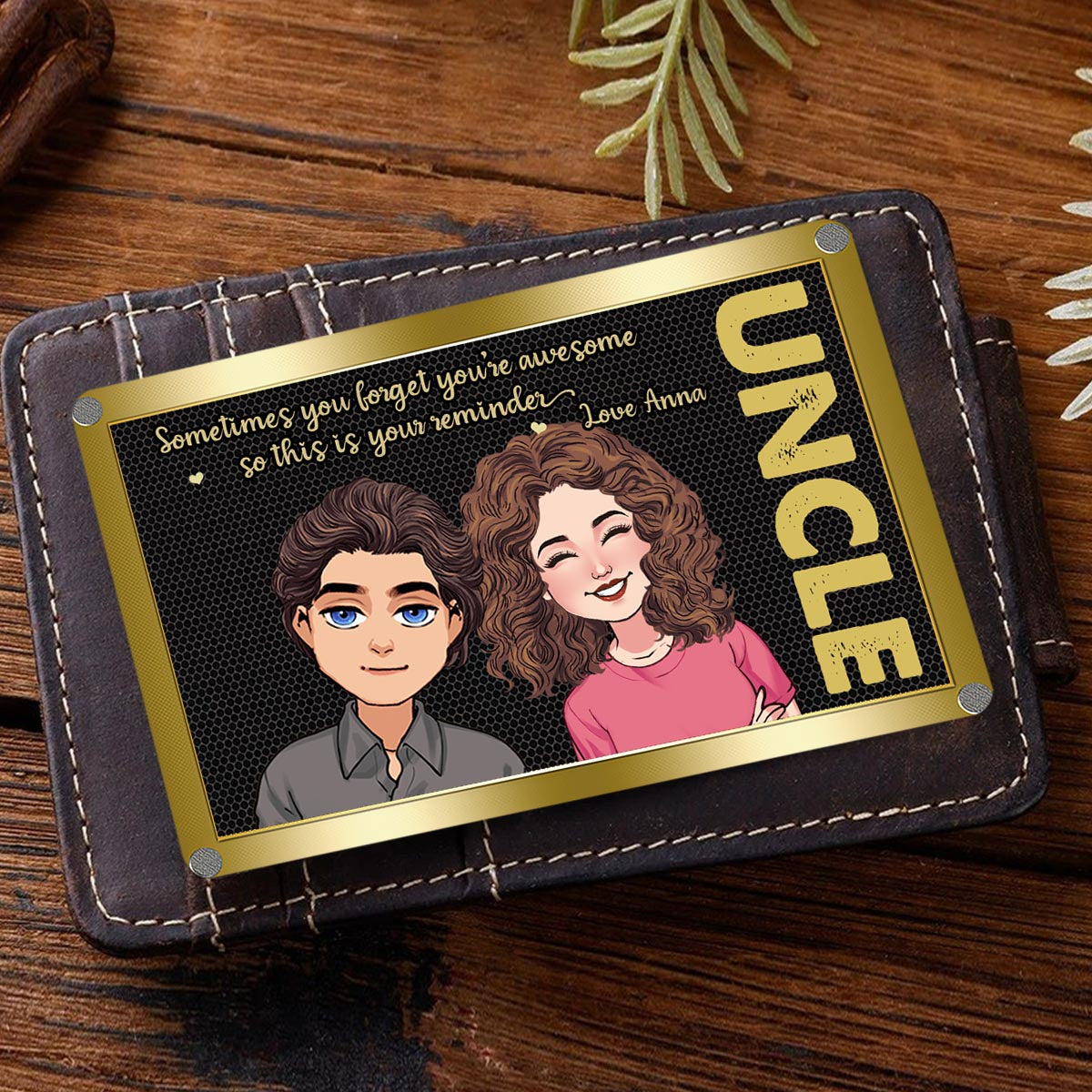 Sometimes You Forget You're Awesom - Gift for dad, grandpa, uncle - Personalized Wallet Insert Card