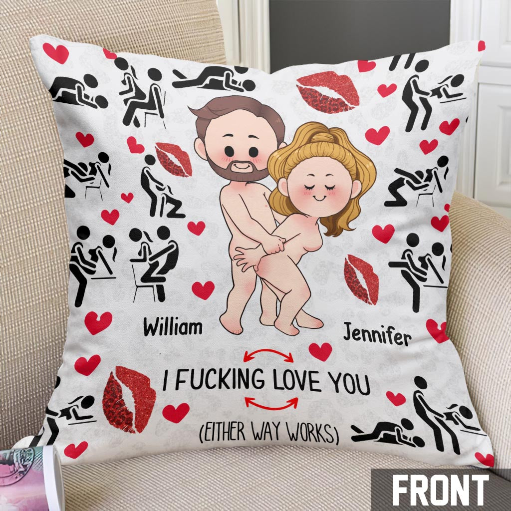 Ich liebe dich – Personalisiertes Pärchenkissen