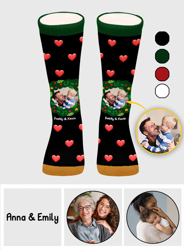 Socken mit individuellem Familienfoto – Personalisierte Familiensocken