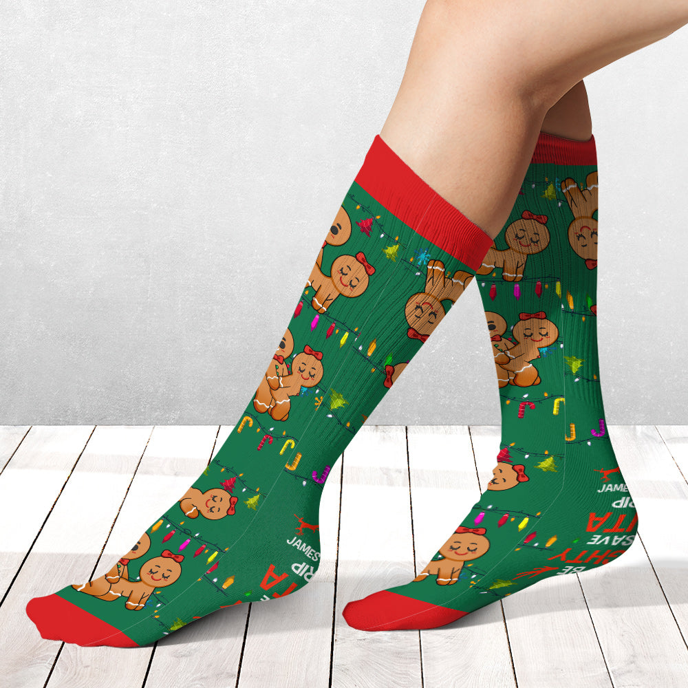 Lasst uns frech sein – personalisierte Socken für Paare