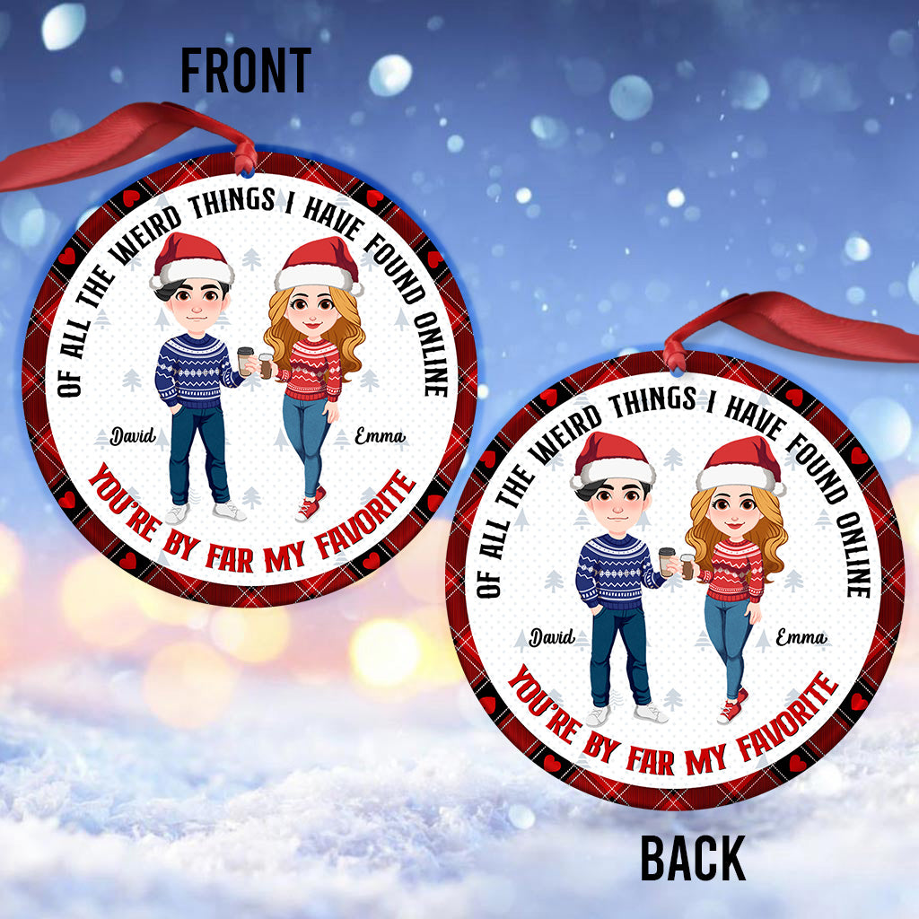 Du bist mit Abstand mein Favorit – personalisierter Paarschmuck