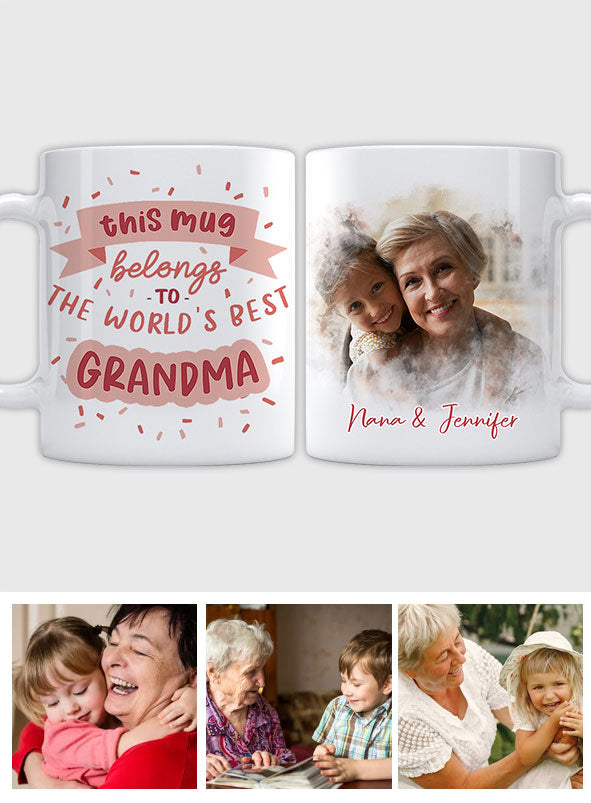 Diese Tasse gehört der besten Oma – personalisierte Oma-Tasse