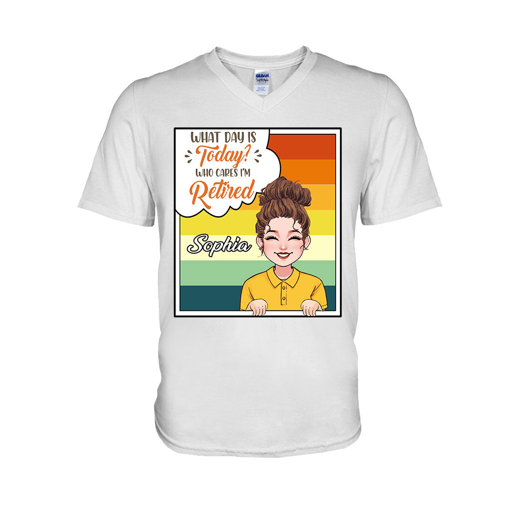 Welcher Tag ist heute? - Personalisiertes T-Shirt und Hoodie für Rentner