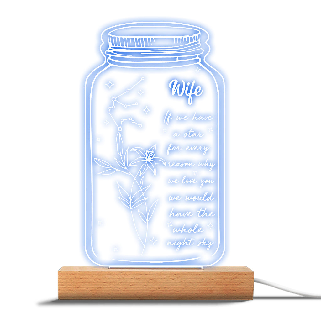 Sternzeichen-Geburtsblume – Geschenk für Mama, Oma, Tochter, Ehefrau, Freundin, Papa, Opa, Freund, Ehemann – Personalisierte, geformte Plakettenleuchte