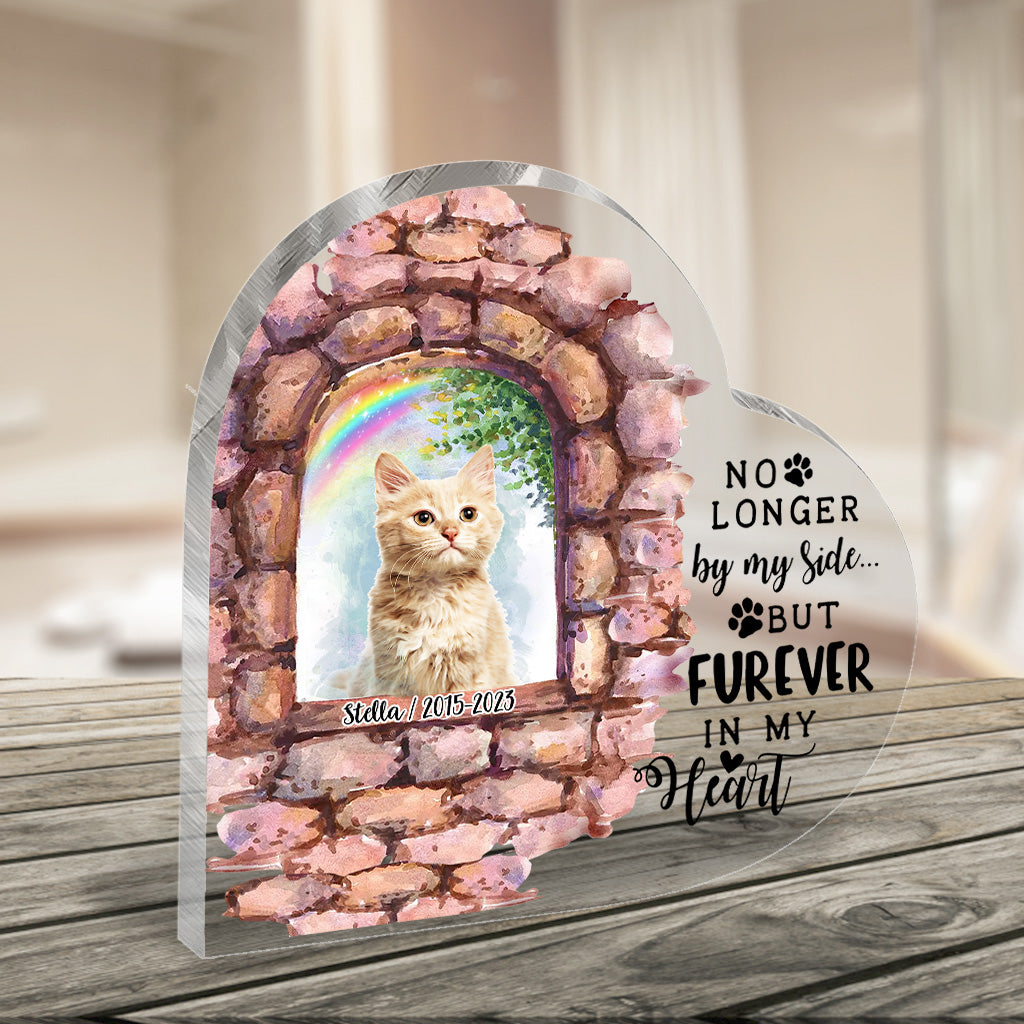No Longer By My Side - Personalized Dog Custom Shaped Acrylic Plaque