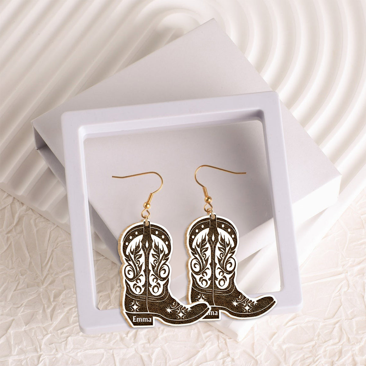 Pferdemädchen – Personalisierte Pferdeohrringe aus Holz