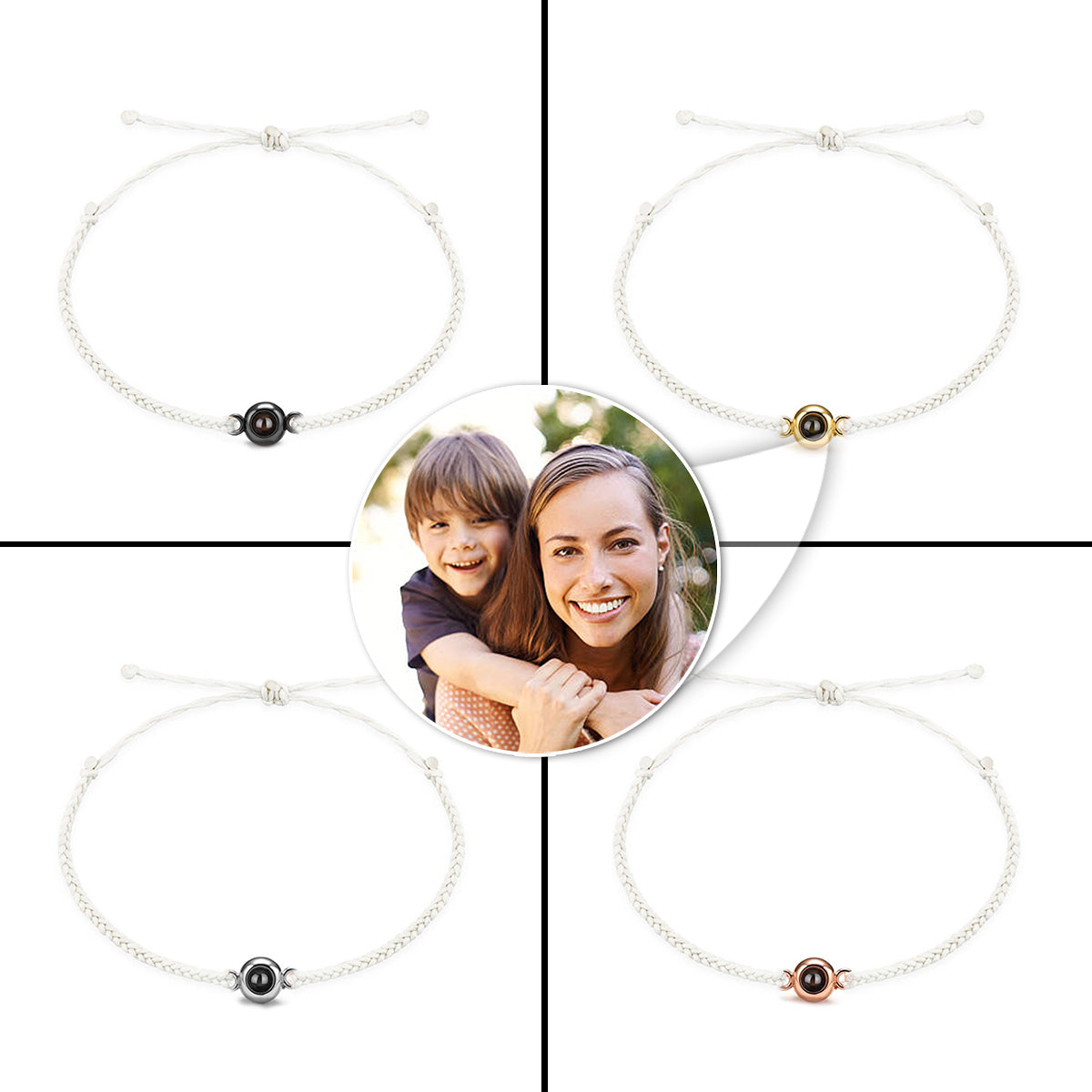 Ich liebe meinen Sohn – Personalisiertes Armband mit Sohn-Projektion
