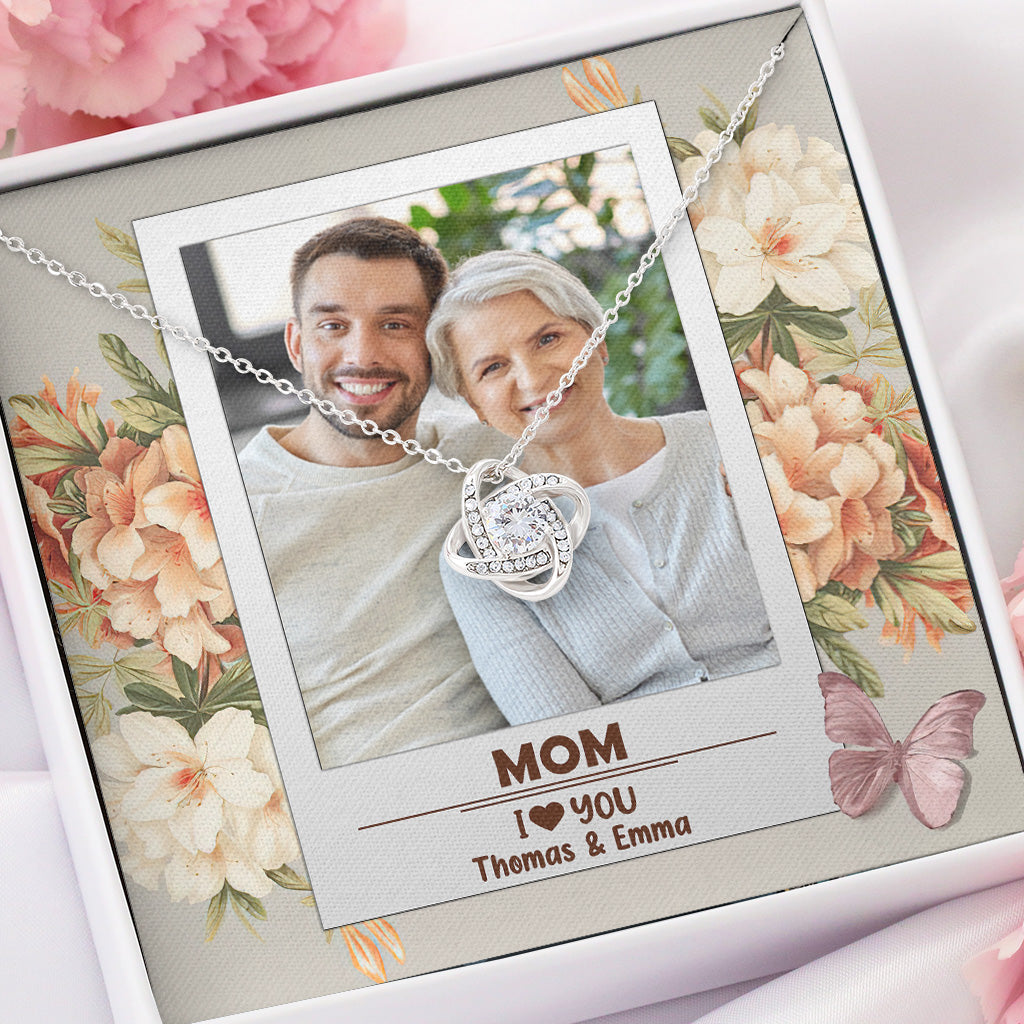 Oma, ich liebe dich – Geschenk für Oma, Mama, Tante, Schwester, Ehefrau, Freundin – Personalisierte Halskette