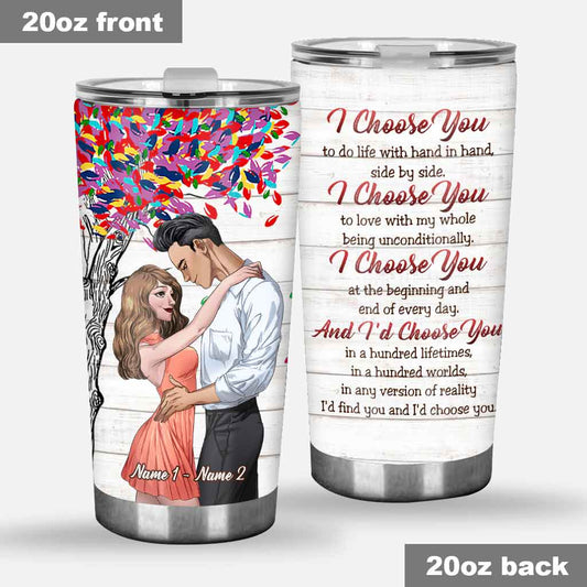 The Day I Met You Love Couple - Personalized Tumbler