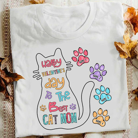 Katzenmama-Leben ist schöner mit Katzen – Personalisiertes Katzen-T-Shirt und Hoodie