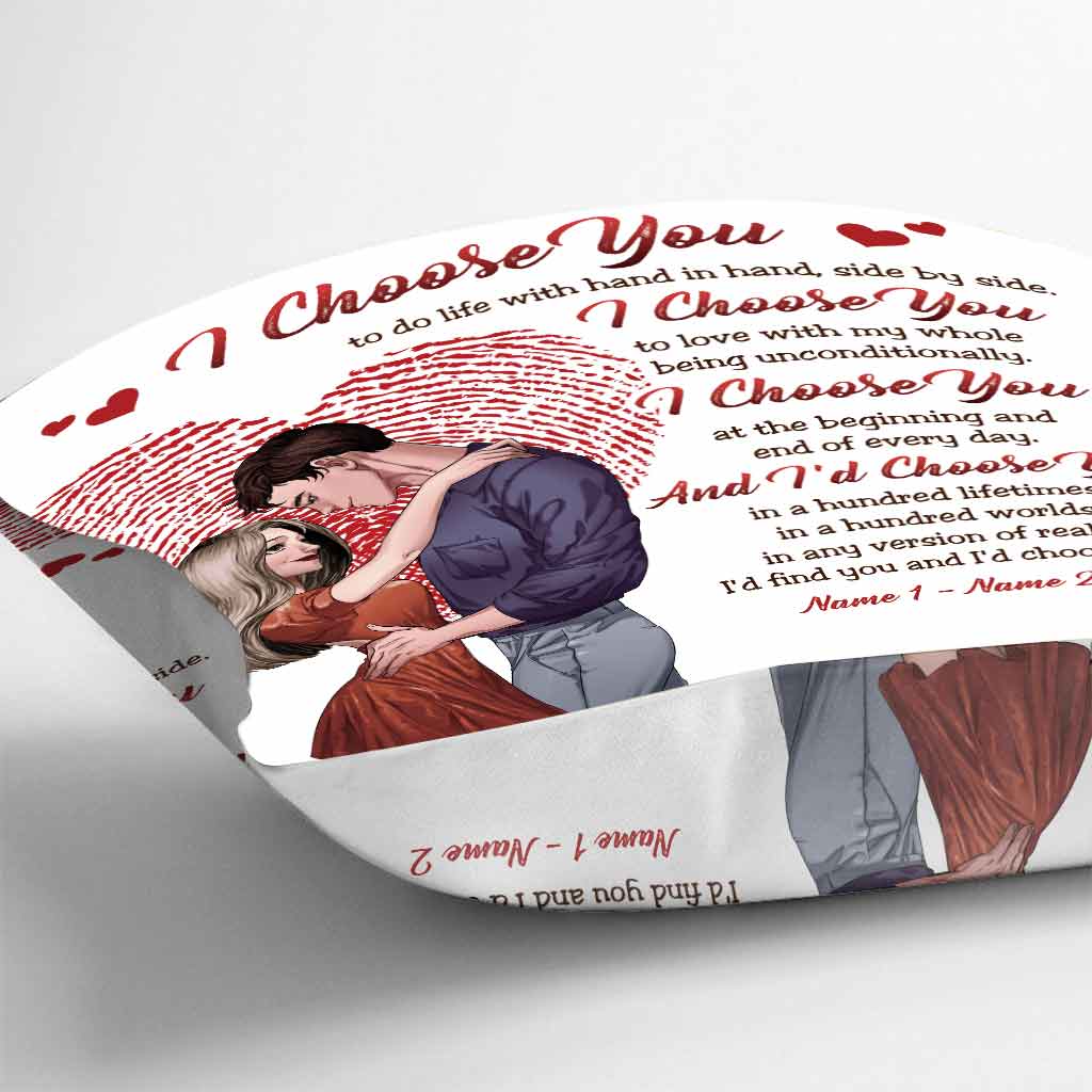 I Keep Choose You Love Couple - Personalized Throw Pillow
