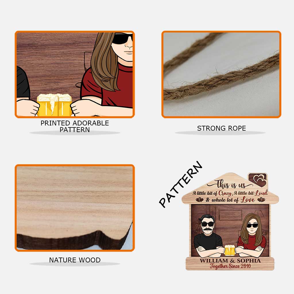 This Is Us - Personalized Couple Wood Sign